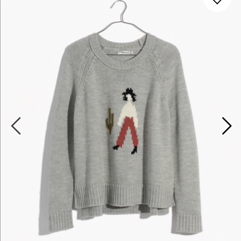 Madewell El Rancho Southwest Motif Wool Sweater XXS - Picture 2 of 6